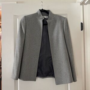 Tahari Women's Striped Gray Jacket